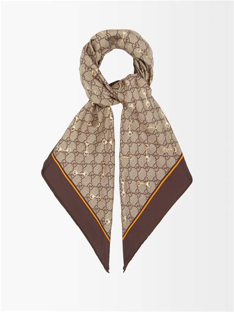 gucci silk wool scarf fashion|gucci head scarf price.